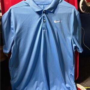 Nike Men's Light Blue Polo Shirt